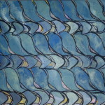 Blue Pattern, Acrylic on Canvas,1'x2', 2011