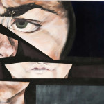 Divided Portrait, Acrylic on Canvas, 2'x3', 2011