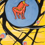 Coyote, Acrylic on Canvas, 3'x5', 2010