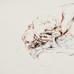 Reclining, Conte on Paper, 24"x36", 2012