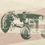 Tractor Series, Variable Edition, Silk Screen, 10"x14", 2012