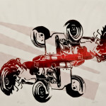 Tractor Series, Variable Edition, Silk Screen, 10"x14", 2012