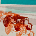 Tractor Series, Variable Edition, Silk Screen, 10"x14", 2012