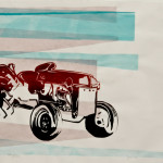 Tractor Series, Variable Edition, Silk Screen, 10"x14", 2012