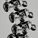 Tractor Series, Variable Edition, Silk Screen, 24"x36", 2012